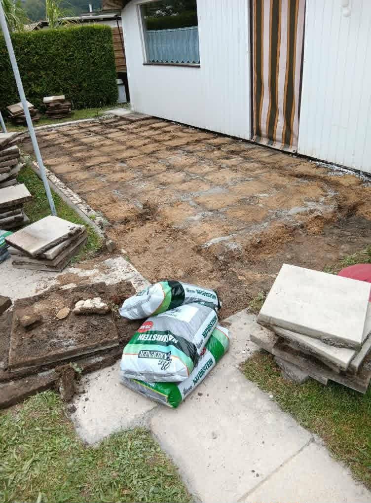 Terrassenbau – Vorher (Vorbereitung)